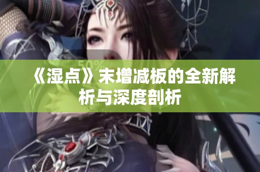 《湿点》末增减板的全新解析与深度剖析