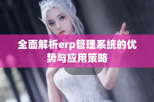 全面解析erp管理系统的优势与应用策略