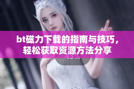 bt磁力下载的指南与技巧，轻松获取资源方法分享
