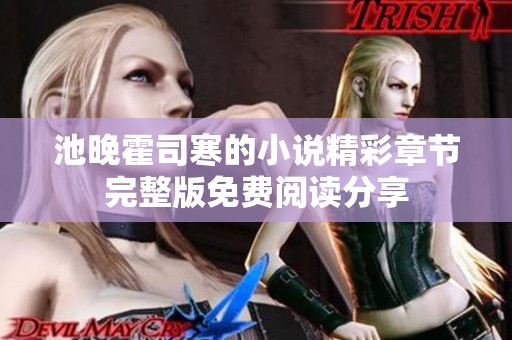 池晚霍司寒的小说精彩章节完整版免费阅读分享