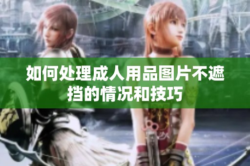 如何处理成人用品图片不遮挡的情况和技巧