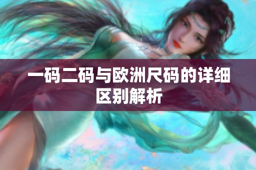 一码二码与欧洲尺码的详细区别解析