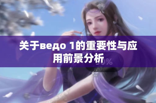 关于ведо 1的重要性与应用前景分析