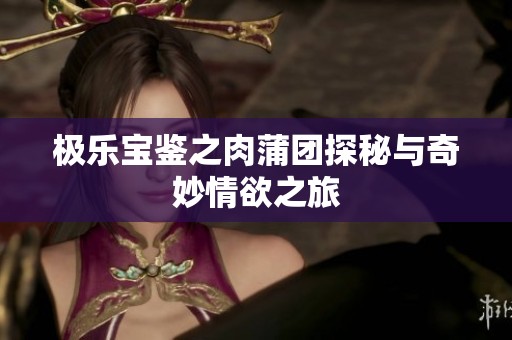 极乐宝鉴之肉蒲团探秘与奇妙情欲之旅