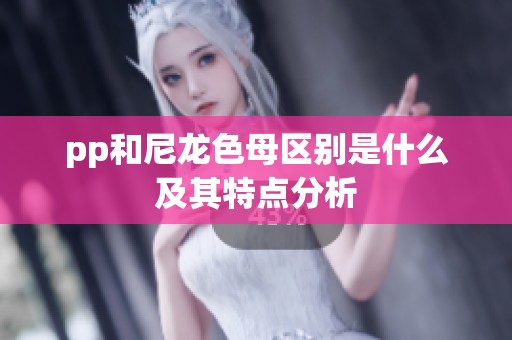 pp和尼龙色母区别是什么及其特点分析