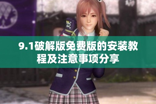9.1破解版免费版的安装教程及注意事项分享