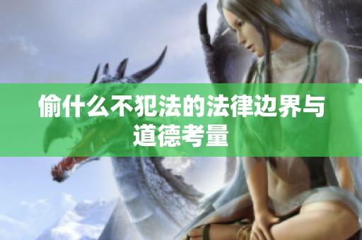 偷什么不犯法的法律边界与道德考量