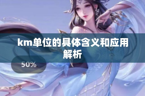km单位的具体含义和应用解析
