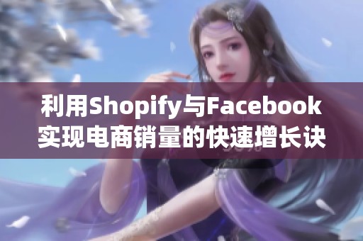 利用Shopify与Facebook实现电商销量的快速增长诀窍