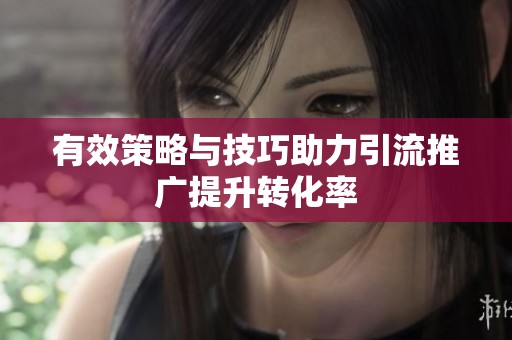 有效策略与技巧助力引流推广提升转化率