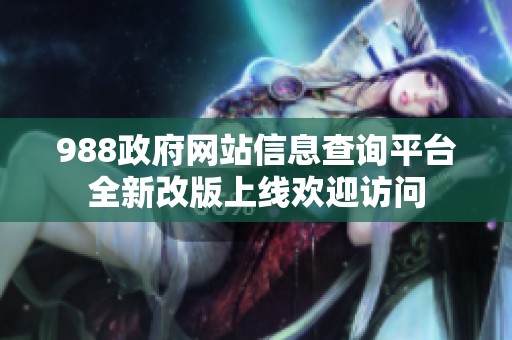 988政府网站信息查询平台全新改版上线欢迎访问