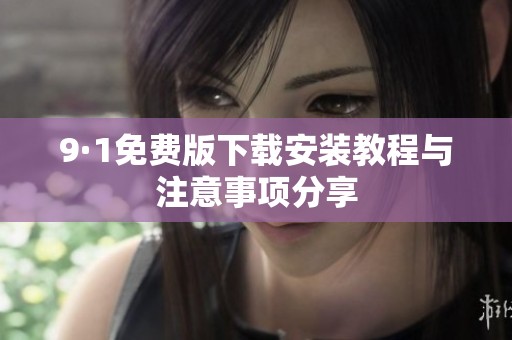 9·1免费版下载安装教程与注意事项分享