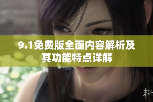 9.1免费版全面内容解析及其功能特点详解