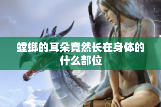 螳螂的耳朵竟然长在身体的什么部位