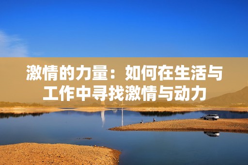 激情的力量：如何在生活与工作中寻找激情与动力
