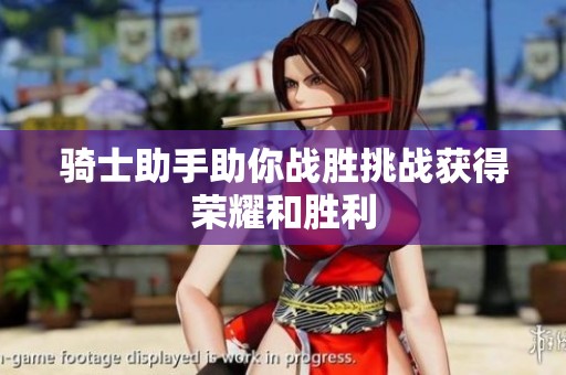 骑士助手助你战胜挑战获得荣耀和胜利