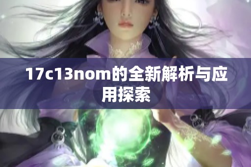 17c13nom的全新解析与应用探索