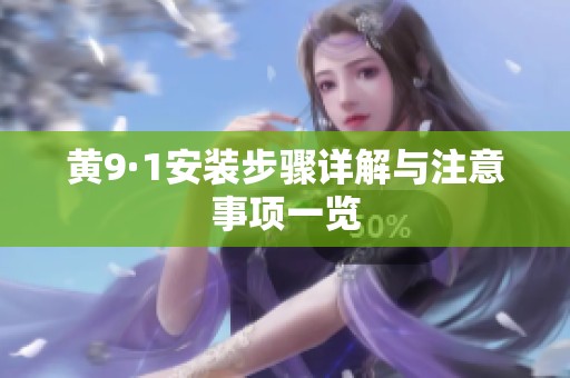 黄9·1安装步骤详解与注意事项一览