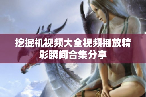 挖掘机视频大全视频播放精彩瞬间合集分享