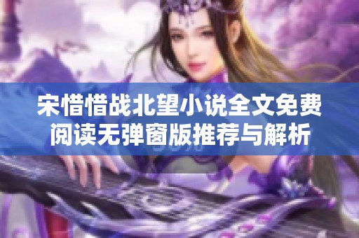 宋惜惜战北望小说全文免费阅读无弹窗版推荐与解析