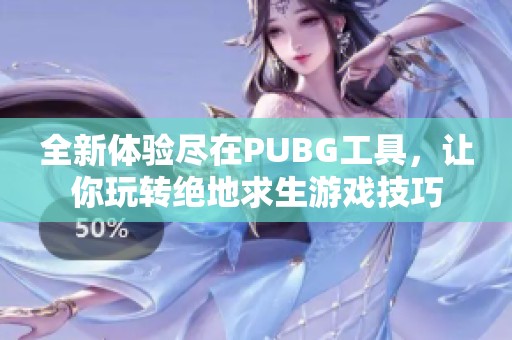 全新体验尽在PUBG工具，让你玩转绝地求生游戏技巧