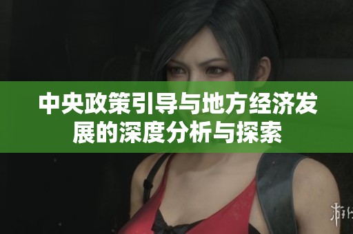 中央政策引导与地方经济发展的深度分析与探索