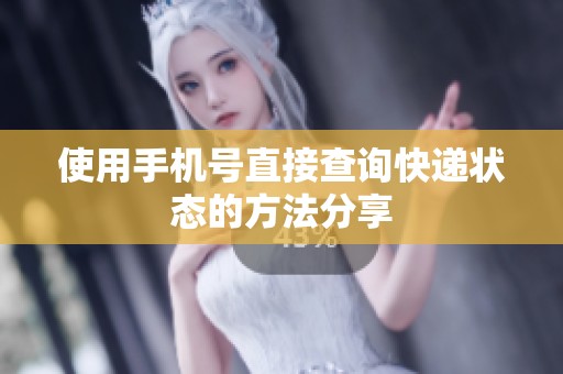 使用手机号直接查询快递状态的方法分享