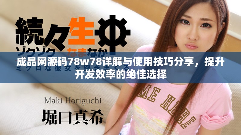 成品网源码78w78详解与使用技巧分享，提升开发效率的绝佳选择