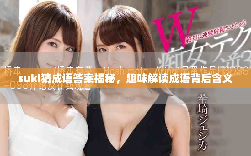 suki猜成语答案揭秘，趣味解读成语背后含义