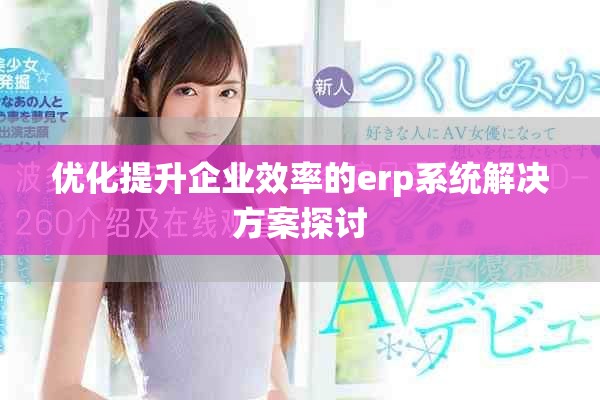 优化提升企业效率的erp系统解决方案探讨