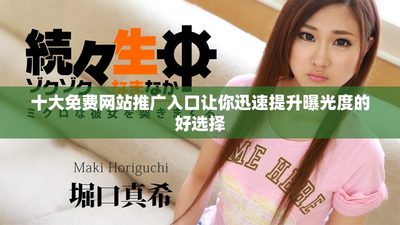 十大免费网站推广入口让你迅速提升曝光度的好选择