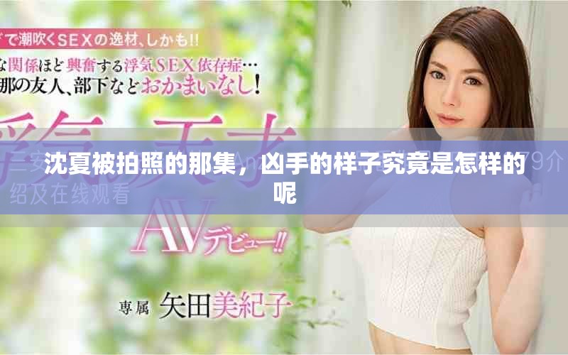 沈夏被拍照的那集，凶手的样子究竟是怎样的呢