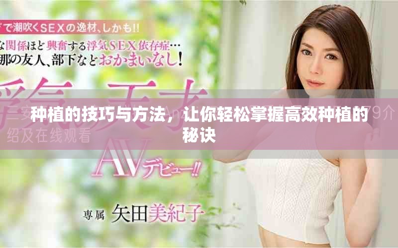 种植的技巧与方法，让你轻松掌握高效种植的秘诀